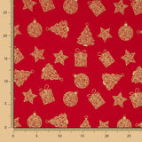 Popelín Navidad Regalos Rojo - Ribes y Casals