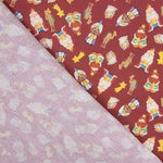 Popelín Navidad Reyes Magos Rojo - Ribes y Casals