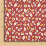 Popelín Navidad Reyes Magos Rojo - Ribes y Casals