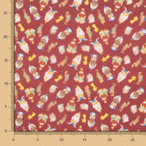 Popelín Navidad Reyes Magos Rojo - Ribes y Casals