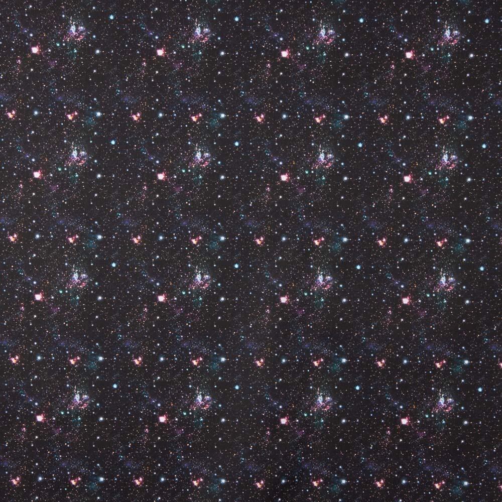 Popelín Algodón Galaxia Negro - Ribes y Casals