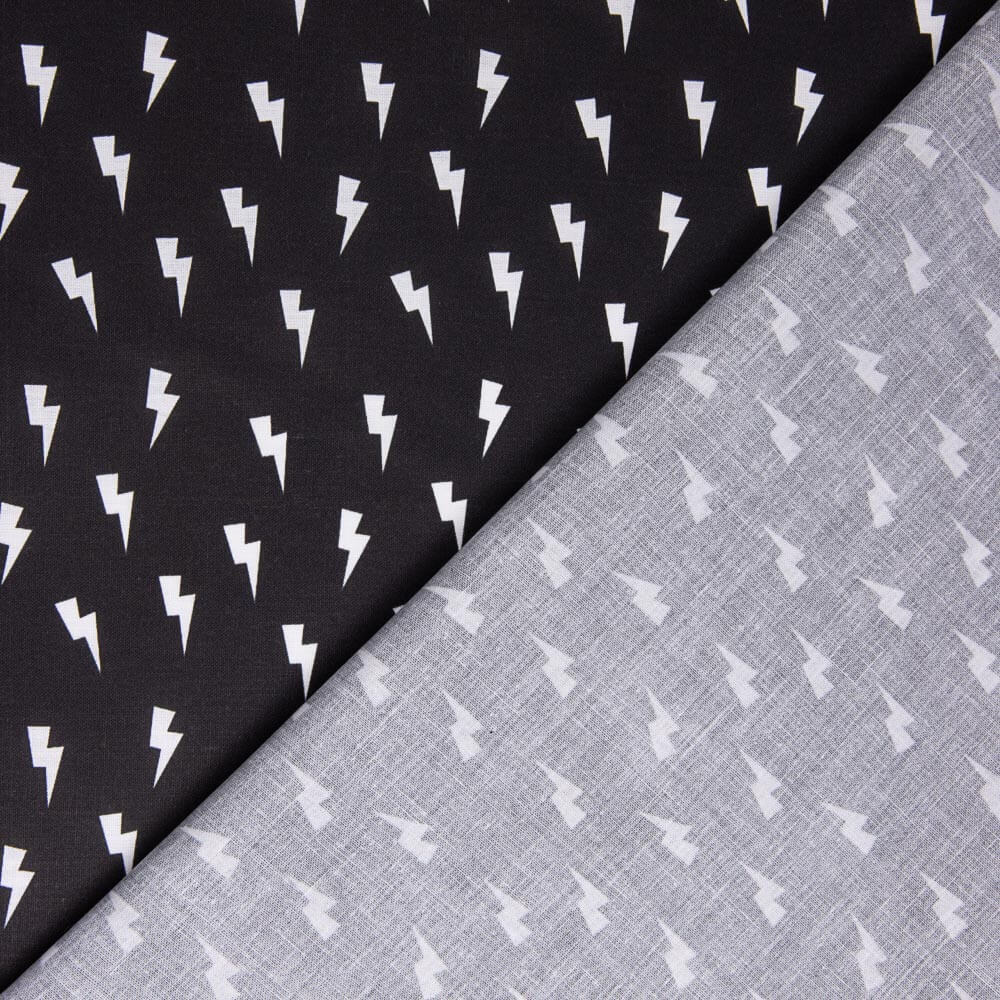 Popelín Algodón Rayo Negro - Ribes y Casals