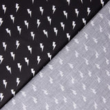 Popelín Algodón Rayo Negro - Ribes y Casals