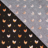 Popelín Oeko Tex Polly Negro - Ribes y Casals