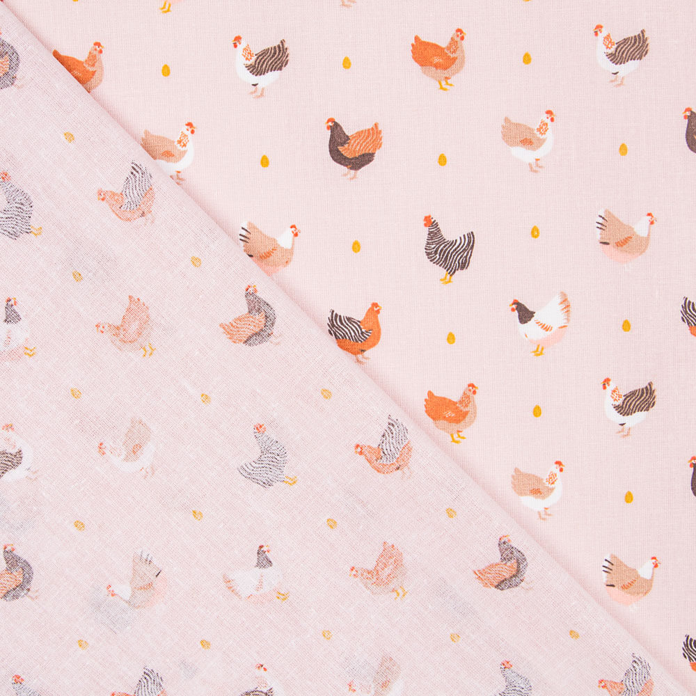 Popelín Oeko Tex Polly Rosa - Ribes y Casals