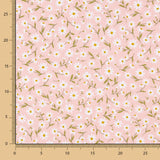 Popelín Algodón Infantil Margaritas Salmón - Ribes y Casals