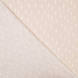 Popelín Orgánico Plumas Fondo Beige - Ribes y Casals