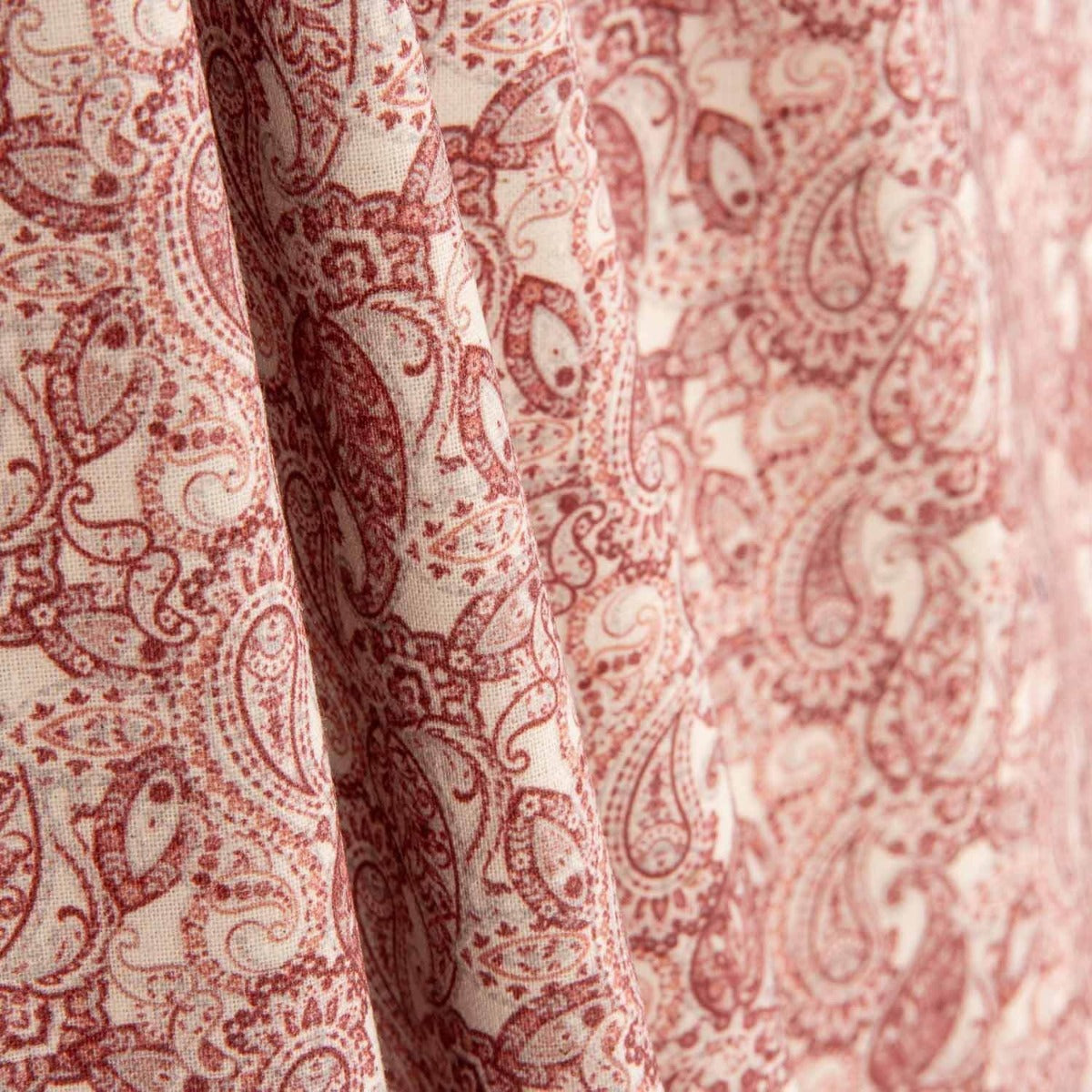 Popelín Paisley Terracota - Ribes y Casals