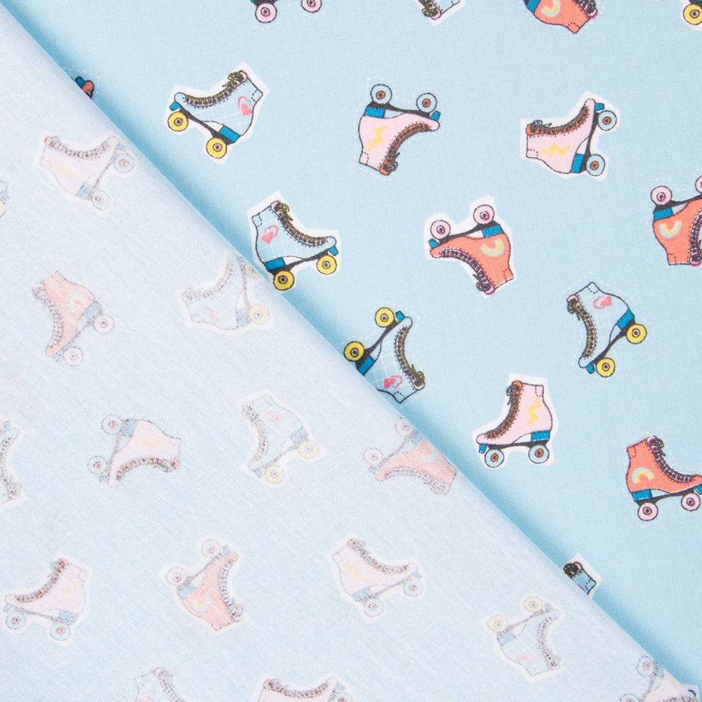 Popelín Patines Azul - Ribes y Casals