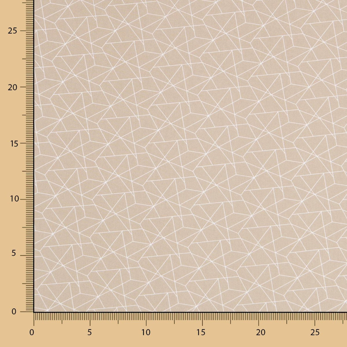 Popelín Pictograma Beige - Ribes y Casals