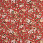 Popelín Rosas Rojo Pasión - Ribes y Casals