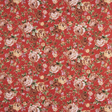 Popelín Rosas Rojo Pasión - Ribes y Casals