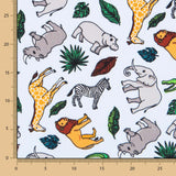 Popelín Safari Azul Celeste - Ribes y Casals