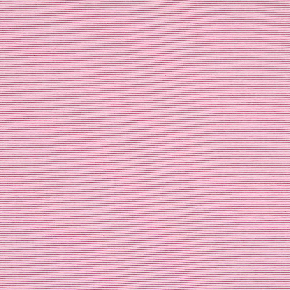 Popelín Spandex Algodón Mil Rayas Rosa - Ribes y Casals