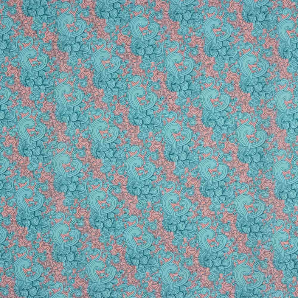 Voile Algodón Supima Print 07 Verde - Ribes y Casals