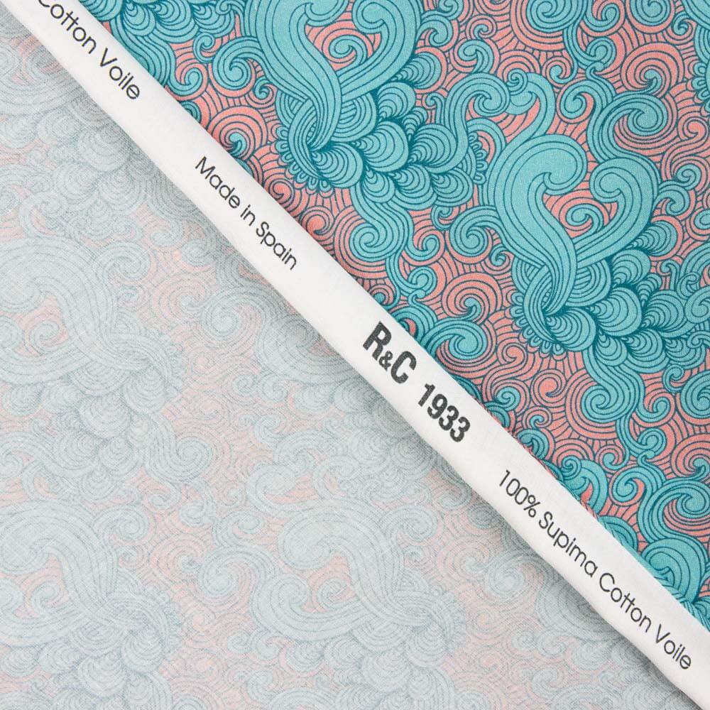 Voile Algodón Supima Print 07 Verde - Ribes y Casals