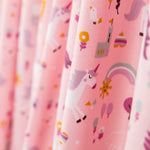 Popelín Unicornio Fantasy Rosa - Ribes y Casals