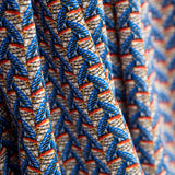 Popelín Viscosa Abanicos Wax Azul - Ribes y Casals