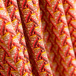 Popelín Viscosa Abanicos Wax Rojo - Ribes y Casals