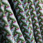 Popelín Viscosa Abanicos Wax Verde - Ribes y Casals