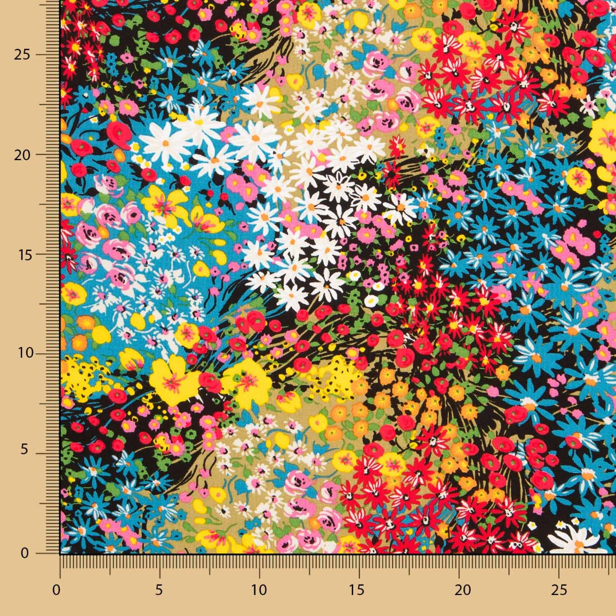 Popelín Viscosa Alicia Multicolor - Ribes y Casals