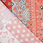 Popelín Viscosa Bandana Roja - Ribes y Casals