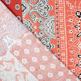Popelín Viscosa Bandana Roja - Ribes y Casals