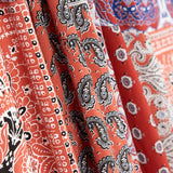 Popelín Viscosa Bandana Roja - Ribes y Casals