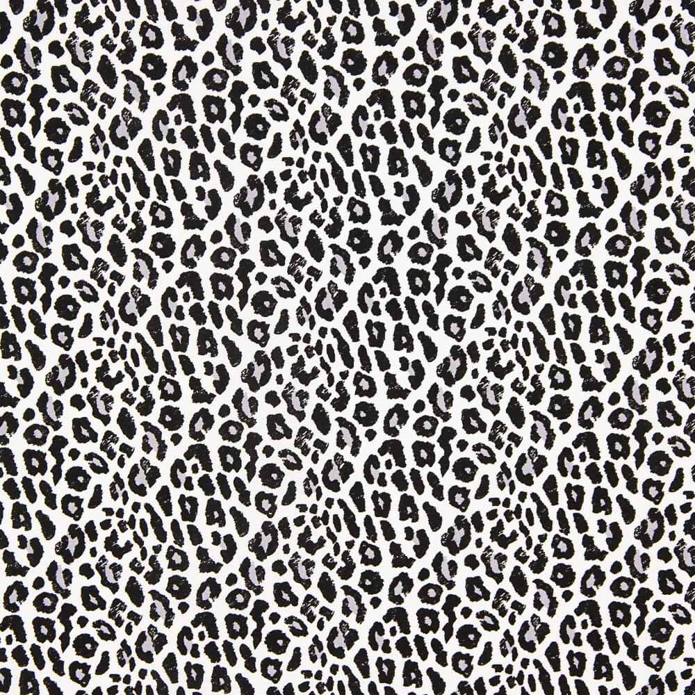 Popelín Viscosa Leopardo Gris - Ribes y Casals