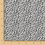 Popelín Viscosa Leopardo Gris - Ribes y Casals