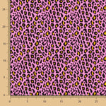 Popelín Viscosa Leopardo Rosa - Ribes y Casals