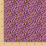 Popelín Viscosa Leopardo Rosa - Ribes y Casals