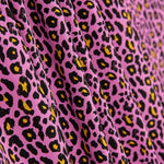 Popelín Viscosa Leopardo Rosa - Ribes y Casals