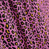 Popelín Viscosa Leopardo Rosa - Ribes y Casals