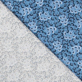 Popelín Abanicos Azul - Ribes y Casals