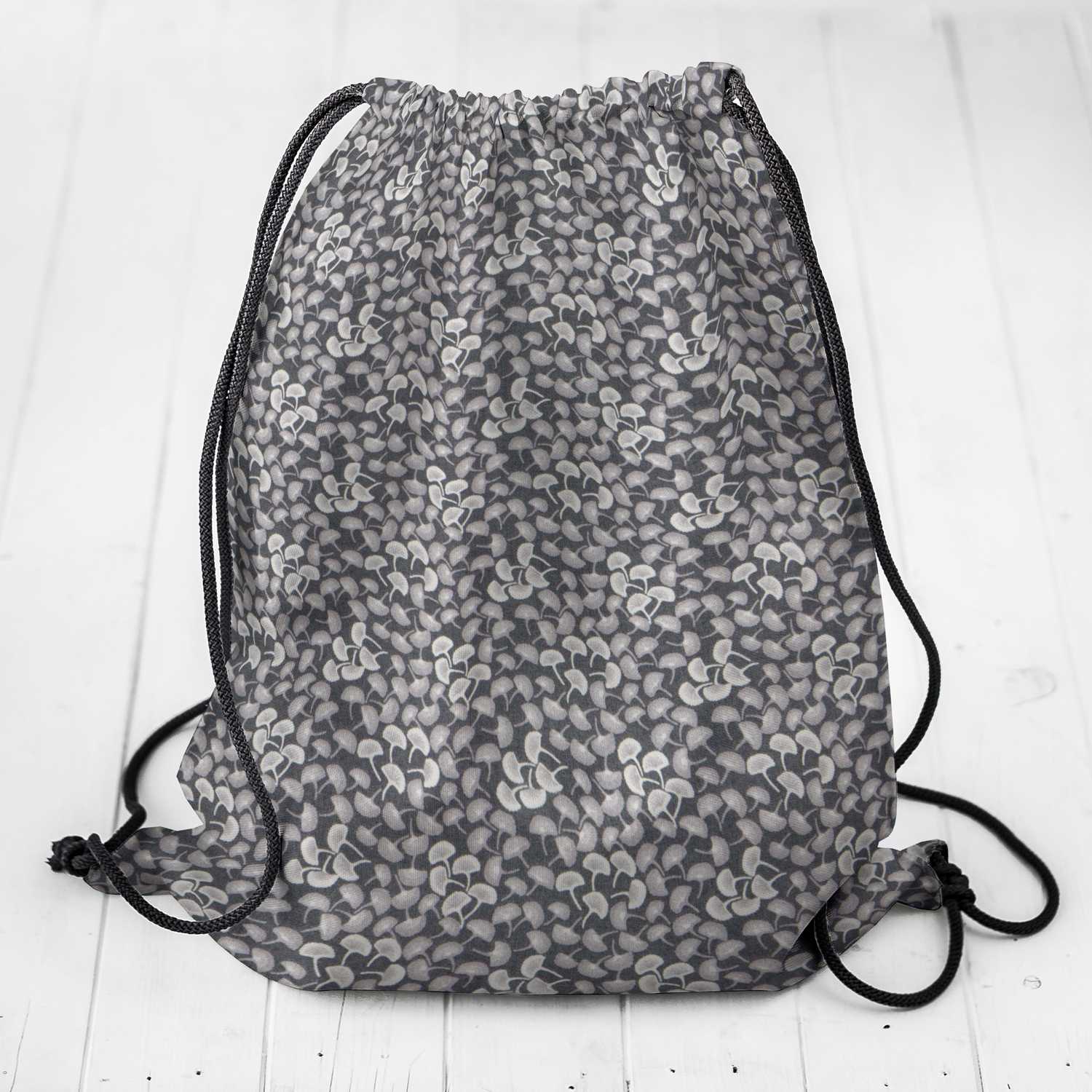 Popelín Abanicos Gris - Ribes y Casals