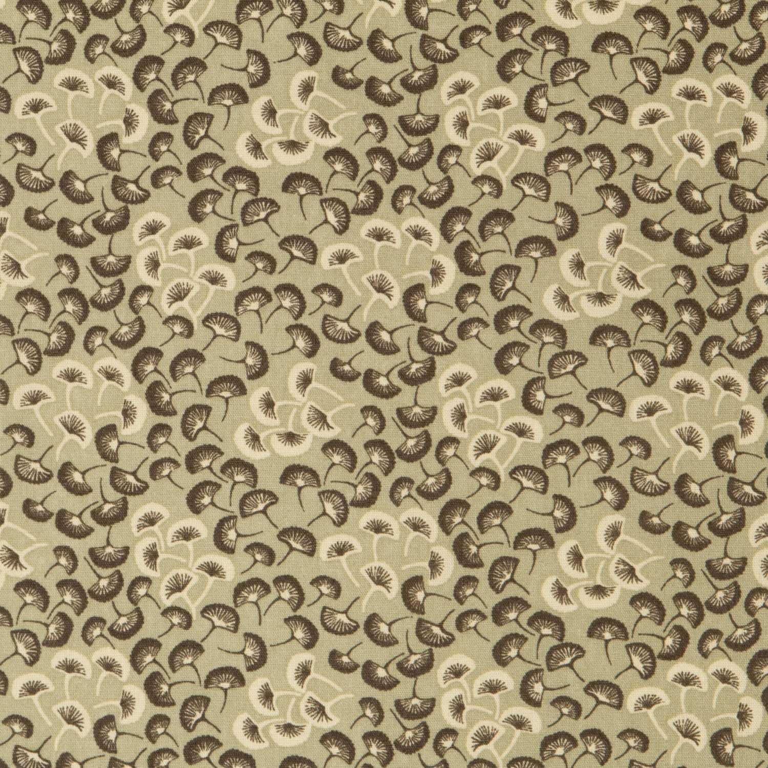 Popelín Abanicos Verde - Ribes y Casals