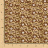 Popelín Algodón Cachemir Marrón - Ribes y Casals