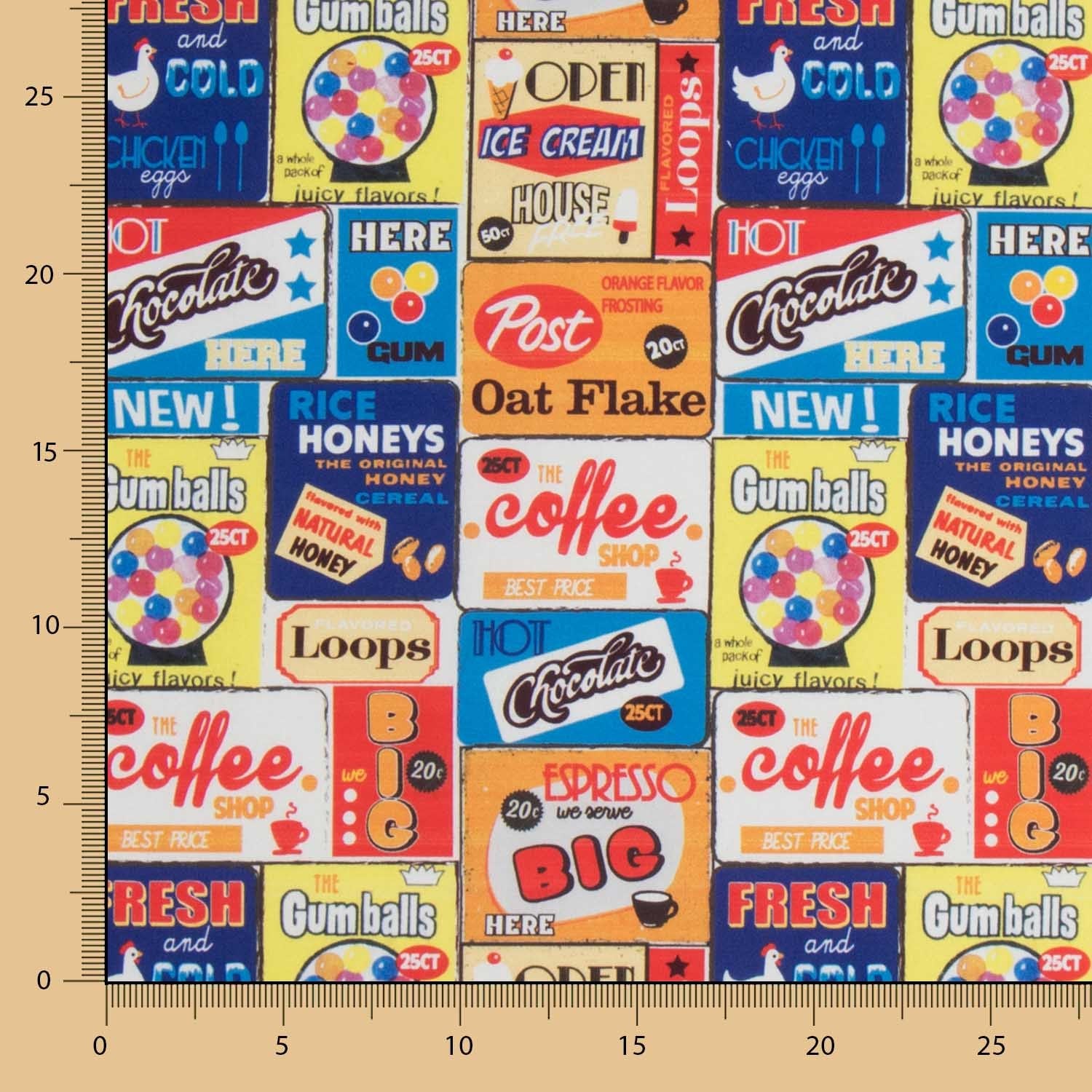 Popelín Algodón Coffee Time - Ribes y Casals