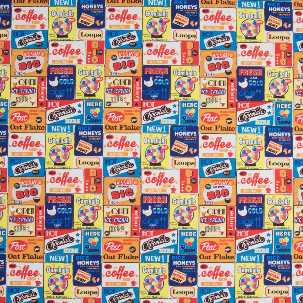 Popelín Algodón Coffee Time - Ribes y Casals