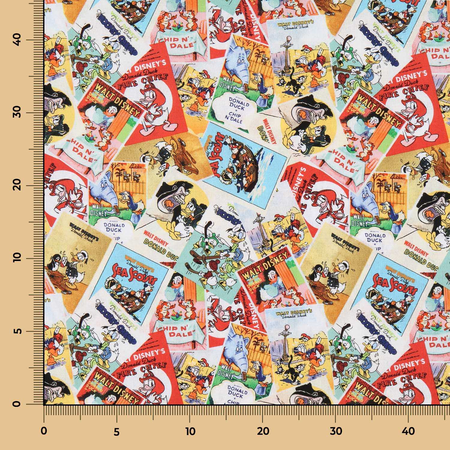 Popelín Algodón Donald Posters - Ribes y Casals