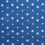 Popelín Algodón Estrellas Azul Denim - Ribes y Casals