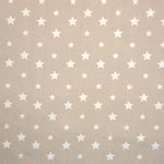 Popelín Algodón Estrellas Beige - Ribes y Casals