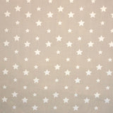 Popelín Algodón Estrellas Beige - Ribes y Casals