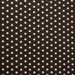 Popelín Algodón Estrellas Chocolate - Ribes y Casals