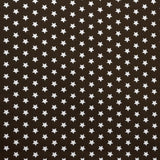 Popelín Algodón Estrellas Chocolate - Ribes y Casals