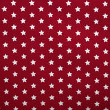 Popelín Algodón Estrellas Rojo - Ribes y Casals