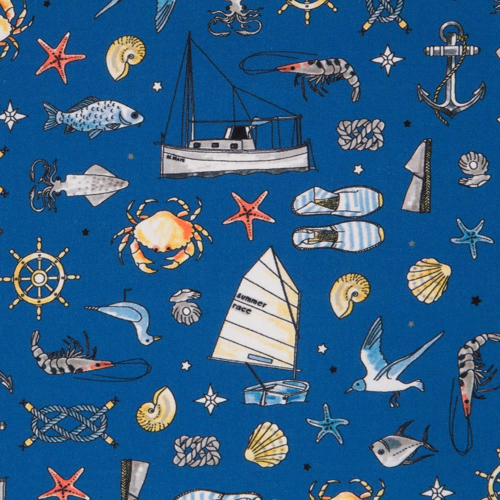 Retal Popelín Algodón Fisherman 130x150 cm - Ribes y Casals