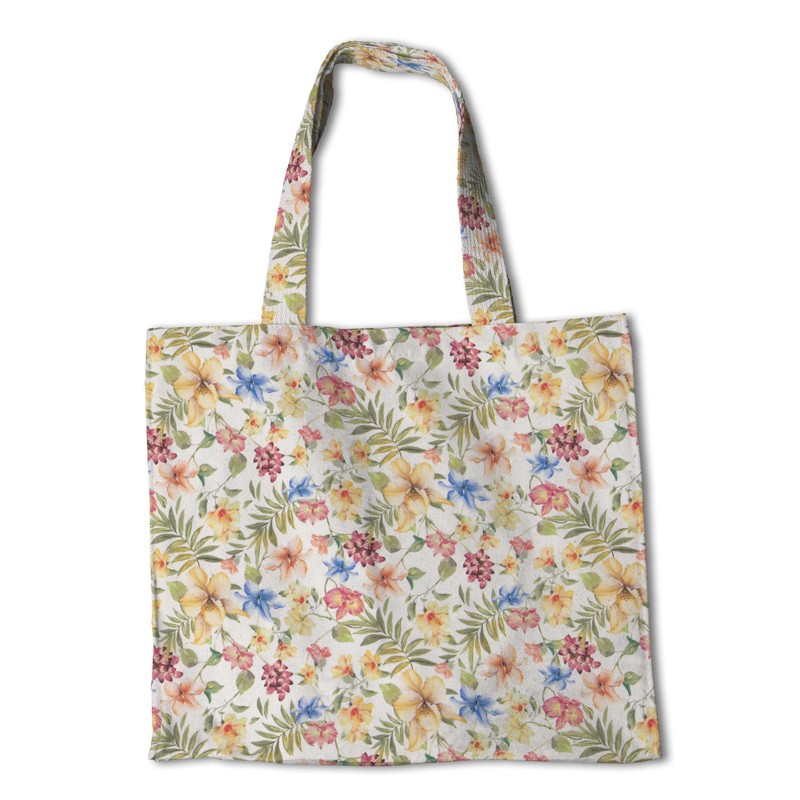 Popelín Algodón Flores Blanco - Ribes y Casals