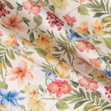 Popelín Algodón Flores Blanco - Ribes y Casals